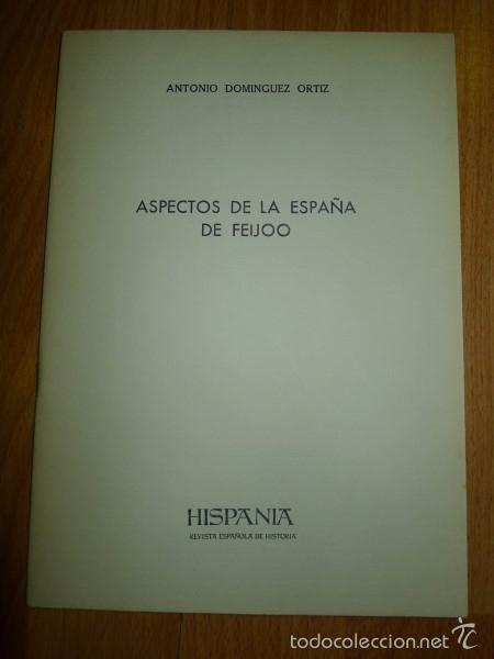 Libros de segunda mano: DOM&Iacute;NGUEZ ORTIZ, Antonio. Aspectos de la Espa&ntilde;a de Feijoo - Foto 1