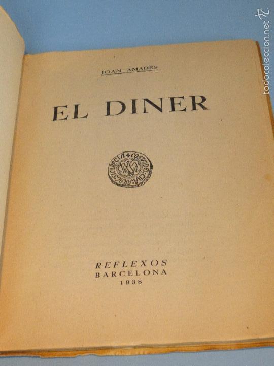 Libros de segunda mano: EL DINER.-- JOAN AMADES . 1&ordf; EDI. 1938 - Foto 2