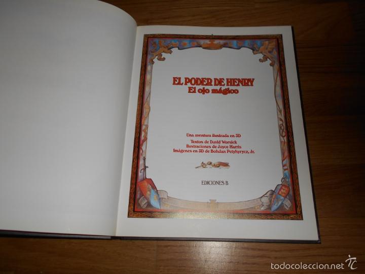 Libros de segunda mano: EL PODER DE HENRY. EL OJO MAGICO.AVENTURA EN 3D RARO - Foto 2