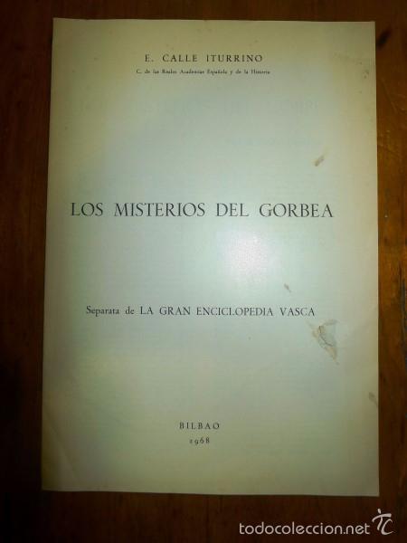 Libros de segunda mano: CALLE ITURRINO, E. Los misterios del Gorbea. [SEPARATA] - Foto 1