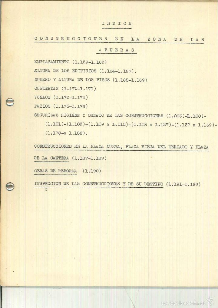 Libros de segunda mano: ORDENANZAS MUNICIPALES DE BILBAO. - Foto 3