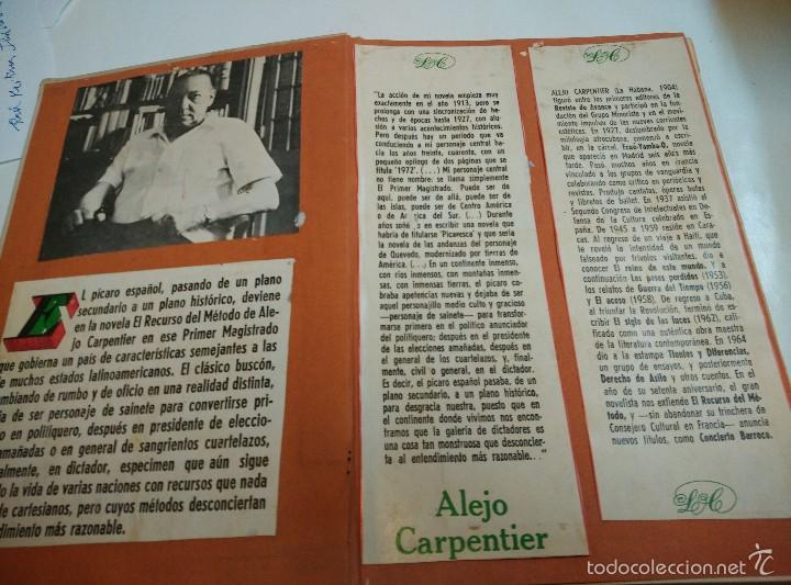 Libros de segunda mano: ALEJO CARPENTIER . El recurso del m&eacute;todo 1* Edic. - Foto 2