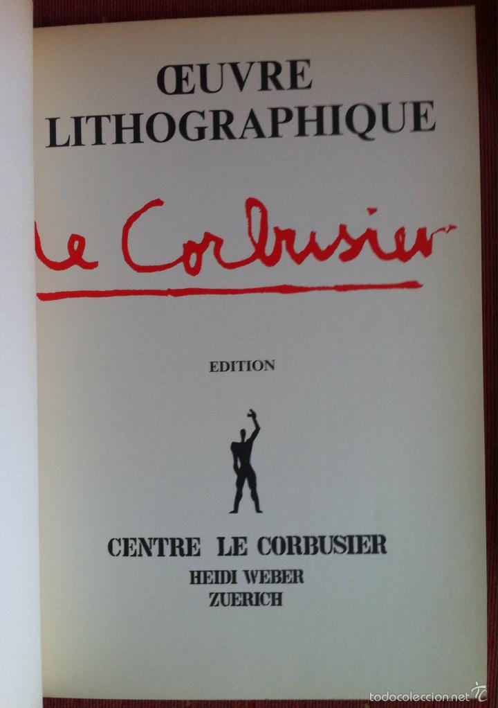 Libros de segunda mano: Le Corbusier. Oeuvre lithographique. 1965 - Foto 2