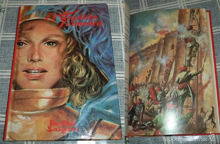 Libros de segunda mano: EMILIO SALGARI  4 TOMOS + JULIO VERNE 2 TOMOS - Foto 3