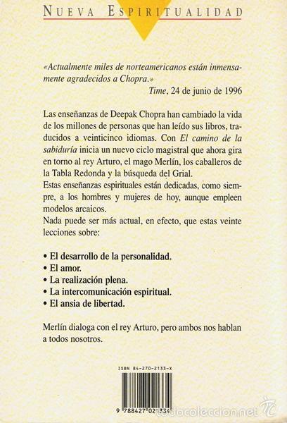 Libros de segunda mano: EL CAMINO DE LA SABIDUR&Iacute;A  DEEPAK  CHOPRA - Foto 2