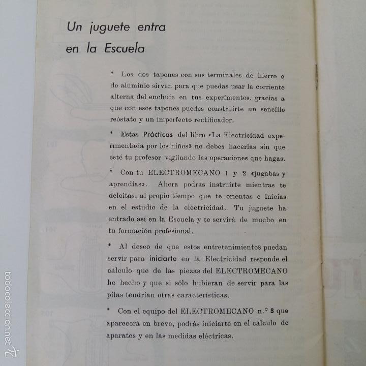 Libros de segunda mano: MANUAL DE ELECTROMECANO EL JUGUETE DE LA ERA ATOMICA - Foto 6