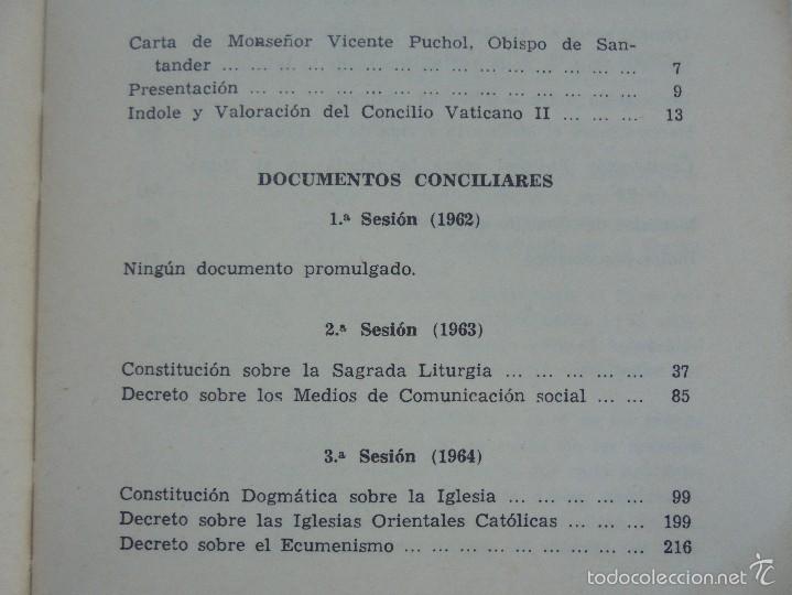 Libros de segunda mano: DOCUMENTOS DEL CONCILIO VATICANO II. CONSTITUCIONES DECRETOS DECLARACIONES. JOAQUIN SALAVERRI - Foto 8