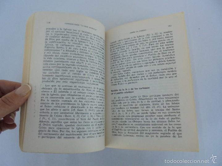 Libros de segunda mano: DOCUMENTOS DEL CONCILIO VATICANO II. CONSTITUCIONES DECRETOS DECLARACIONES. JOAQUIN SALAVERRI - Foto 11
