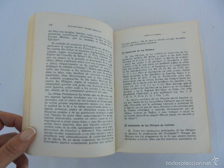Libros de segunda mano: DOCUMENTOS DEL CONCILIO VATICANO II. CONSTITUCIONES DECRETOS DECLARACIONES. JOAQUIN SALAVERRI - Foto 12