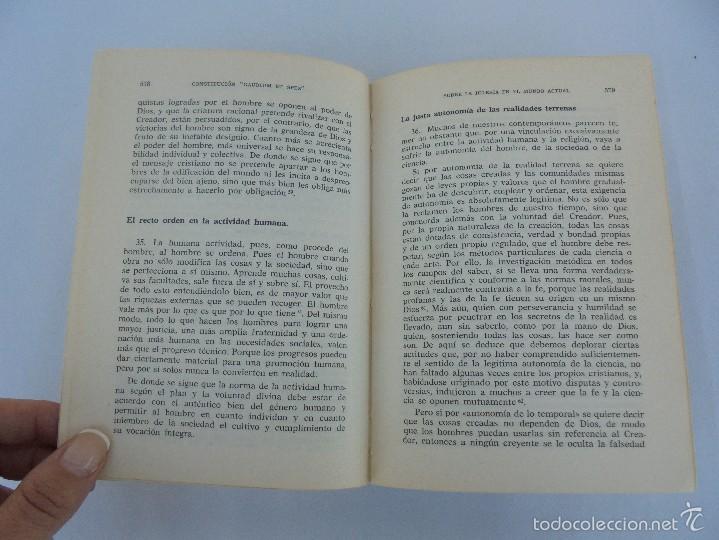 Libros de segunda mano: DOCUMENTOS DEL CONCILIO VATICANO II. CONSTITUCIONES DECRETOS DECLARACIONES. JOAQUIN SALAVERRI - Foto 21