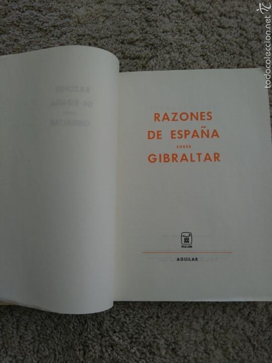 Libros de segunda mano: Razones de Espa&ntilde;a sobre Gibraltar. Aguilar 1966 - Foto 2