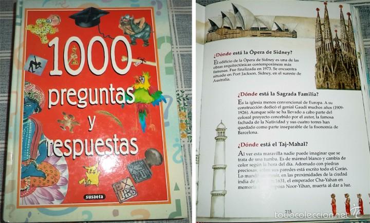 Libros de segunda mano: 1000 PREGUNTAS Y RESPUESTAS ILUSTRADO POR NIVIO L VIGIL Ed. Susaeta Pasta dura 338 paginas