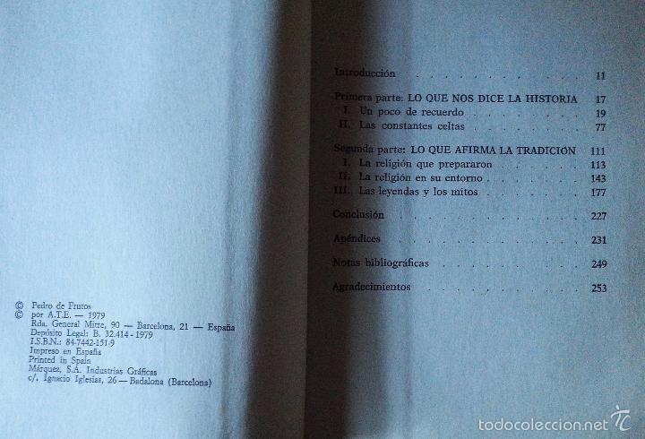Libros de segunda mano: EL ENIGMA DE LOS CELTAS - PEDRO DE FRUTOS - ATE 1979 - Foto 7