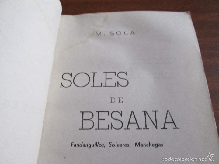 Libros de segunda mano: Soles de Besana --- Mariano Sola - Foto 1