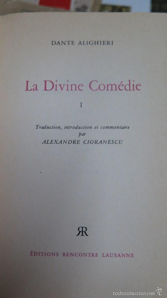 Libros de segunda mano: LA DIVINE COMEDIE. DANTE. 2 TOMOS - Foto 2