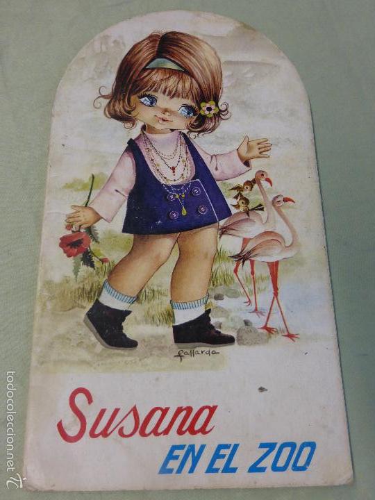 Libros de segunda mano: Antiguo cuento troquelado SUSANA EN EL ZOO-Colecci&oacute;n Zafiro. Leer descripci&oacute;n y condiciones de venta