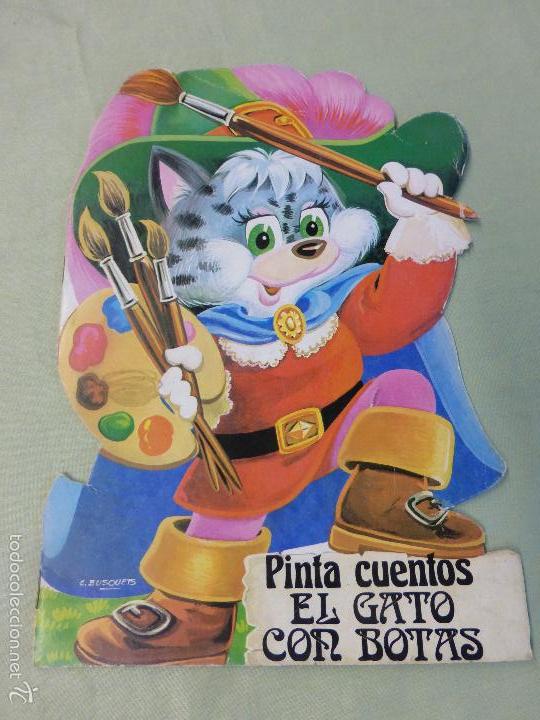 Libros de segunda mano: PINTA CUENTOS EL GATO CON BOTAS - Foto 1