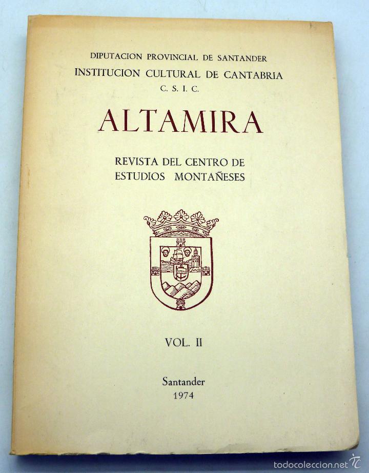 Libros de segunda mano: Altamira II revista Centro Estudios Monta&ntilde;eses Diputaci&oacute;n Provincial Santander CSIC 1974