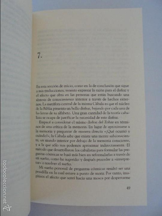 Libros de segunda mano: EL NUCLEO LITERARIO DE LA CABALA. LOS SUE&Ntilde;OS SOBRE SER DEVORADO VIVO. DAVID ROSENBERG. - Foto 11