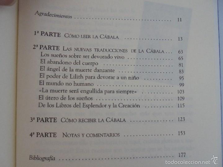 Libros de segunda mano: EL NUCLEO LITERARIO DE LA CABALA. LOS SUE&Ntilde;OS SOBRE SER DEVORADO VIVO. DAVID ROSENBERG. - Foto 16