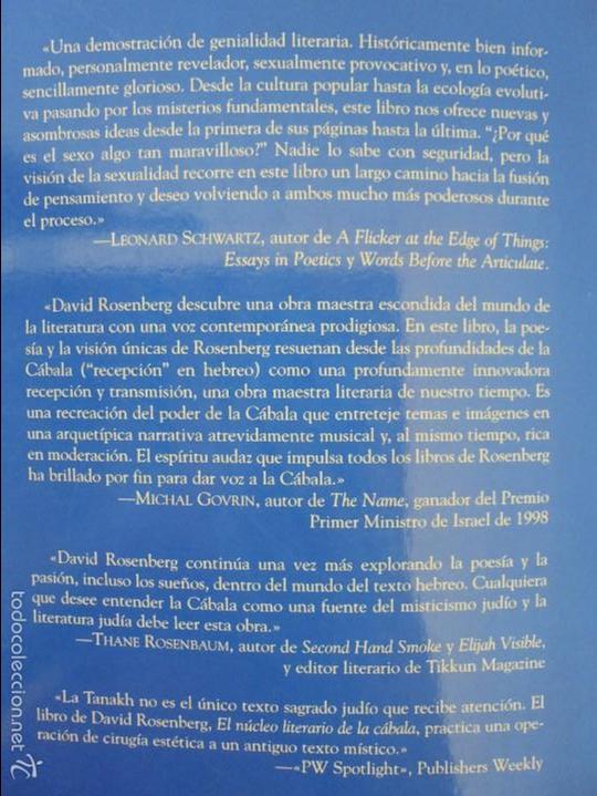 Libros de segunda mano: EL NUCLEO LITERARIO DE LA CABALA. LOS SUE&Ntilde;OS SOBRE SER DEVORADO VIVO. DAVID ROSENBERG. - Foto 17