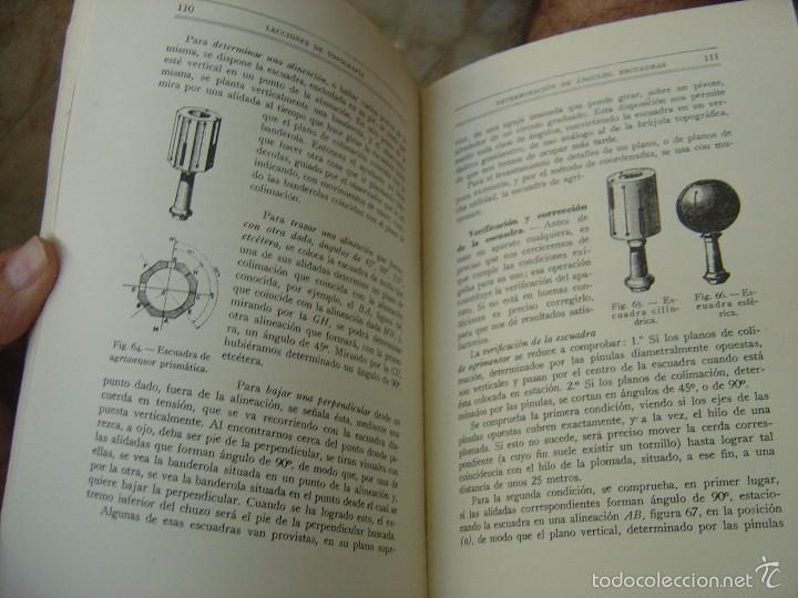 Libros de segunda mano: LECCIONES DE TOPOGRAFIA. CASTELLA. OCTAVA EDICION. 1957. BOSCH. - Foto 4