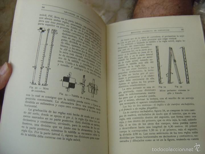 Libros de segunda mano: LECCIONES DE TOPOGRAFIA. CASTELLA. OCTAVA EDICION. 1957. BOSCH. - Foto 5