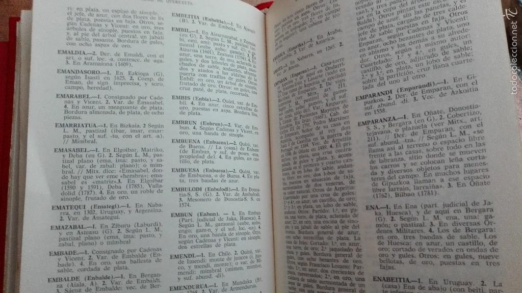Libros de segunda mano: Diccionario Onom&aacute;stico y Her&aacute;ldico Vasco. TRES TOMOS - Foto 4