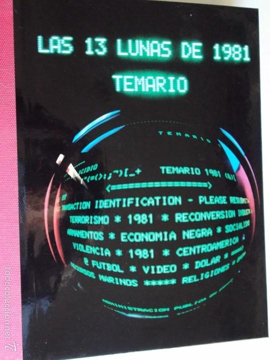 Libros de segunda mano: Las 13 Lunas de 1981 TEMARIO de Difusora Internacional S.A. - Foto 1