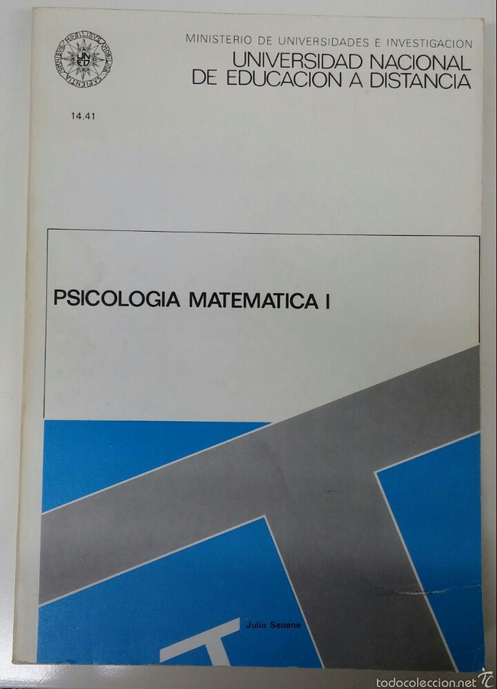 Libros de segunda mano: Psicolog&iacute;a Matem&aacute;tica I. Julio Seoane. UNED, 1980 - Foto 1