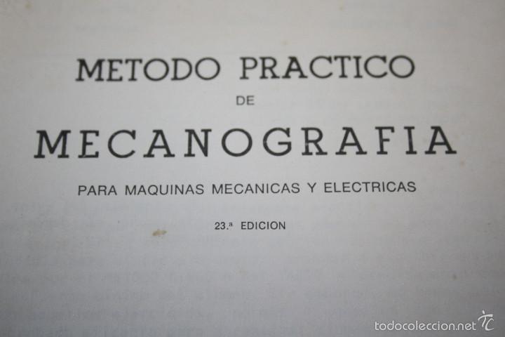 Libros de segunda mano: M&eacute;todo pr&aacute;ctico de mecanograf&iacute;a-Miguel Serrano G&oacute;mez - Foto 2