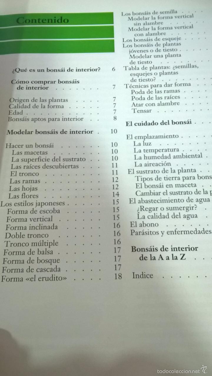 Libros de segunda mano: Werner M. Busch. Bonsai. C&oacute;mo seleccionar y cuidar bonsais. - Foto 5