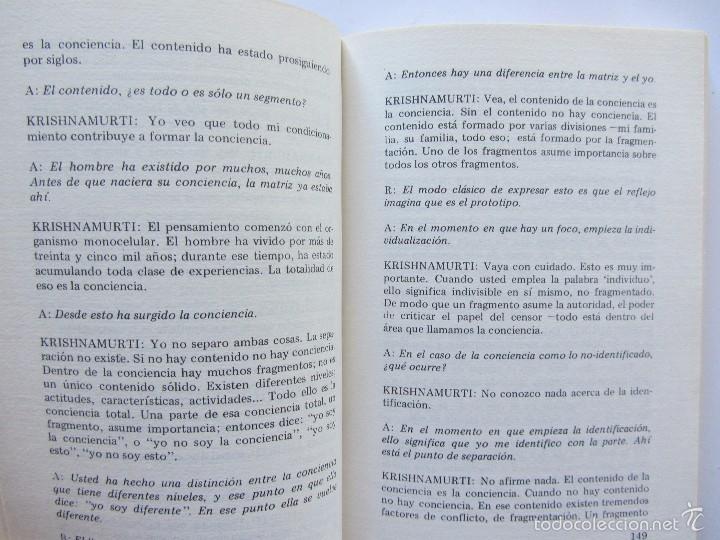 Libros de segunda mano: Krishnamurti Tradici&oacute;n y revoluci&oacute;n. Editorial Edhasa. - Foto 2