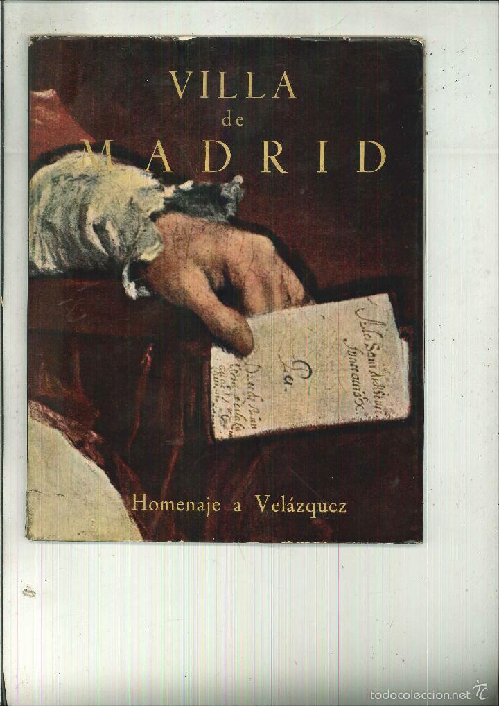 Libros de segunda mano: VILLA DE MADRID. HOMENAJE A VEL&Aacute;ZQUEZ - Foto 1