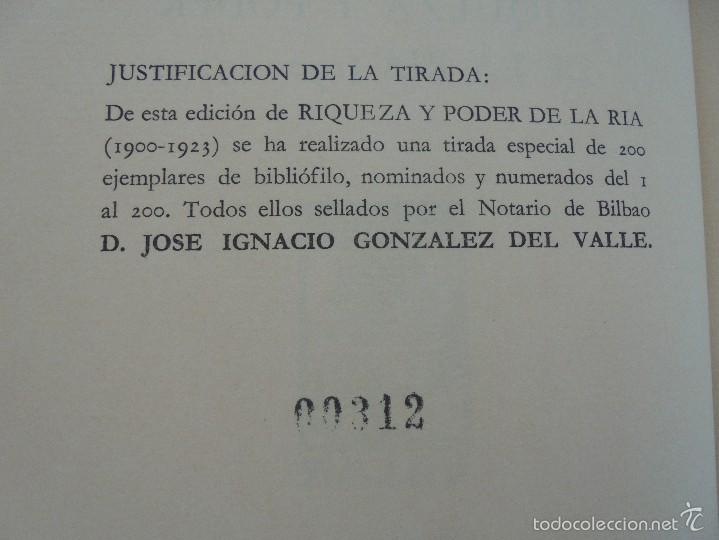 Libros de segunda mano: RIQUEZA Y PODER DE LA RIA 1900-1923.  RAFAEL OSSA ECHABURU. EL BILBAO DEL NOVECIENTOS. - Foto 10