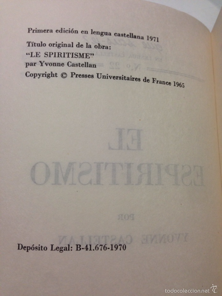 Libros de segunda mano: Libro El espiritismo. Tomen Castellano - Foto 3
