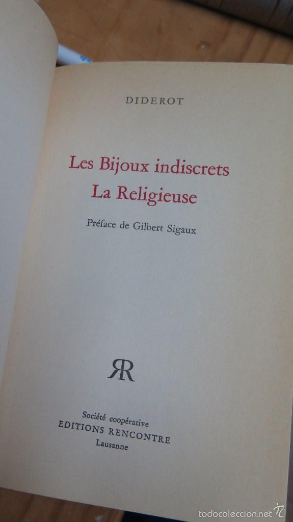Libros de segunda mano: 1960. LA RELIGIEUSE. DIDEROT. ED. RENCONTRE - Foto 3