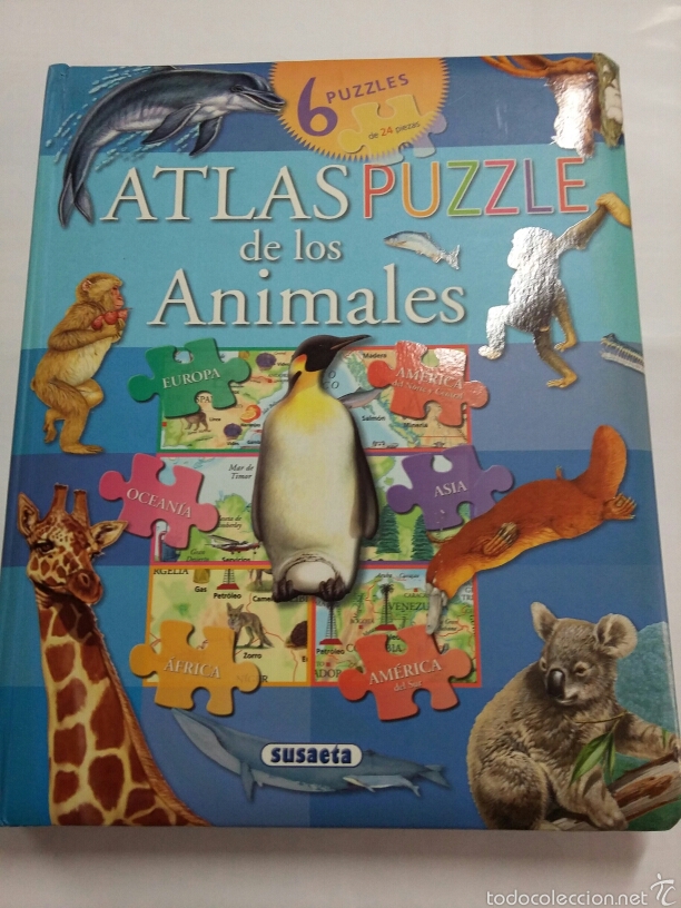 Libro Atlas Puzzle De Los Animales - Susaeta - - Comprar En ...