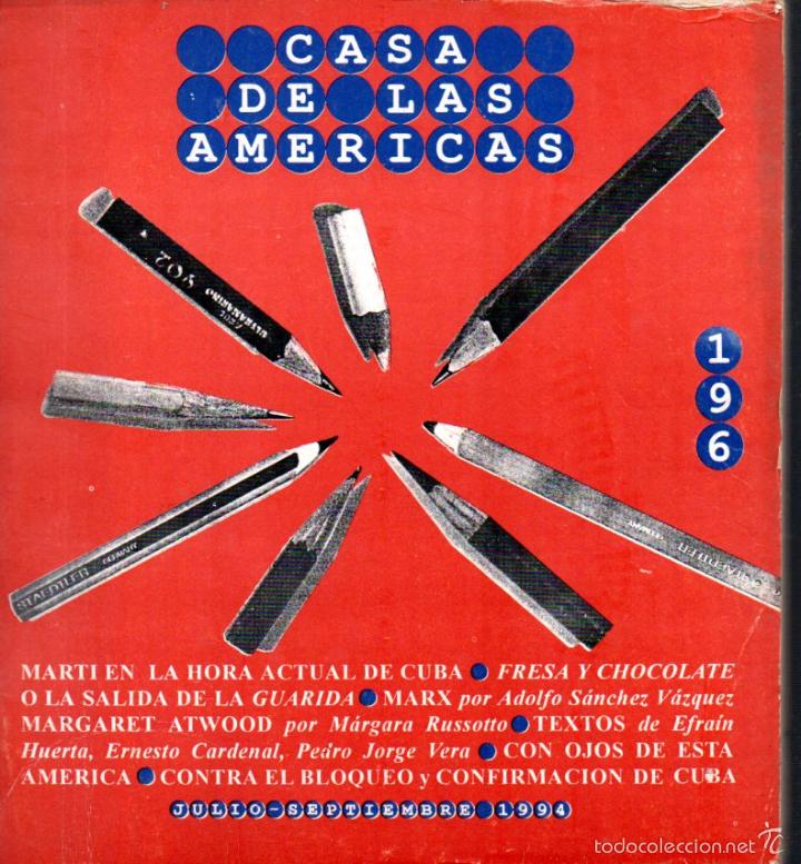 Libri di seconda mano: REVISTA CASA DE LAS AM&Eacute;RICAS N&ordm; 196 - JULIO SEPTIEMBRE 1994