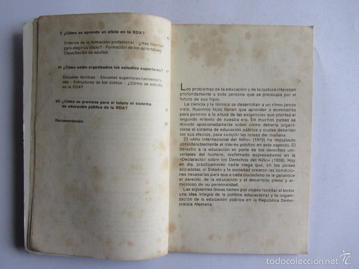 Libros de segunda mano: APRENDER PARA LA VIDA. La educaci&oacute;n p&uacute;blica en la RDA. Edici&oacute;n 1980. - Foto 5