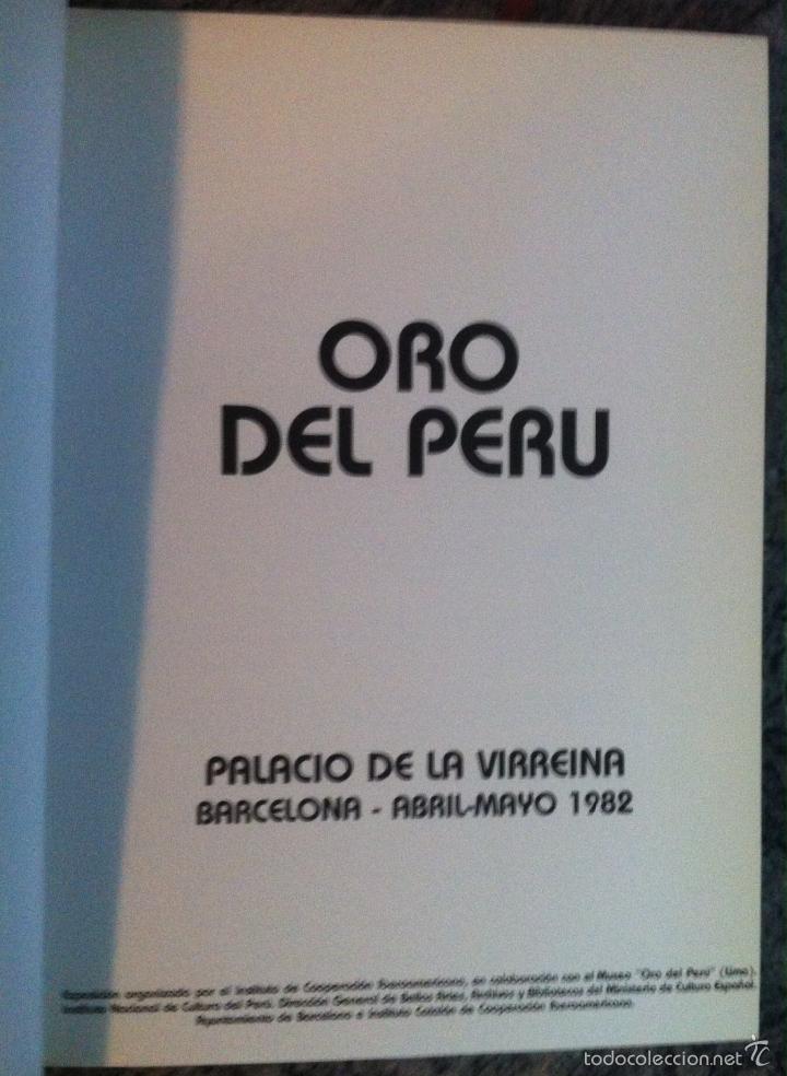 Libros de segunda mano: Oro del Per&uacute;. 1982 - Foto 2
