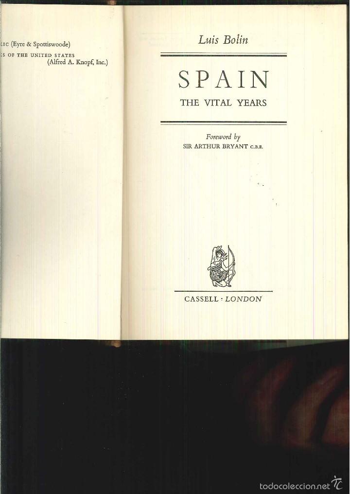 Libros de segunda mano: SPAIN. THE VITAL YEARS. Luis Bol&iacute;n - Foto 1