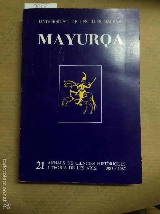 Libros de segunda mano: MAYURQA, N.21, (1985-1987), UIB, 1987