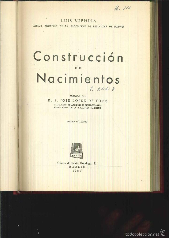 Libros de segunda mano: CONSTRUCCI&Oacute;N DE NACIMIENTOS. Luis Buend&iacute;a - Foto 1