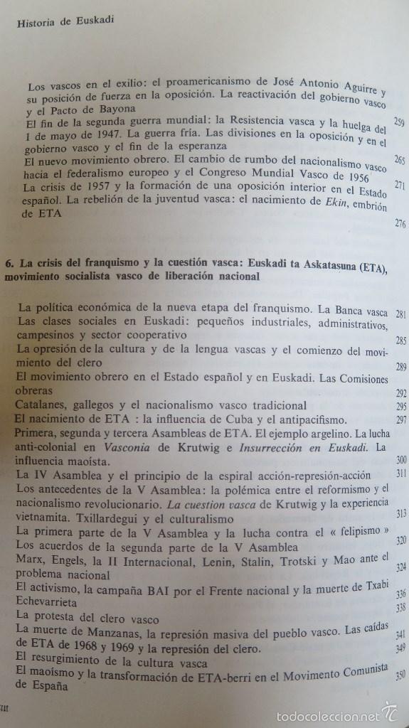 Libros de segunda mano: HISTORIA DE EUSKADI. ORTZI - Foto 5