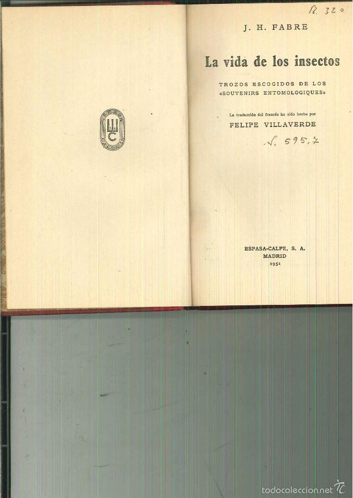 Libros de segunda mano: LA VIDA DE LOS INSECTOS. J. H. Fabre - Foto 1