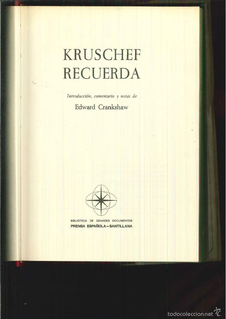 Libros de segunda mano: KRUSCHEF RECUERDA. Edward Crankshaw - Foto 1