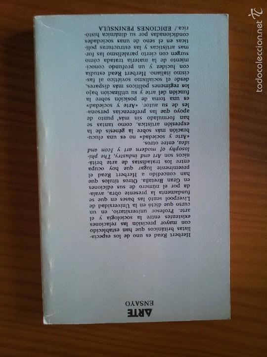 Libros de segunda mano: Arte y sociedad -- Herbert Read - Foto 2