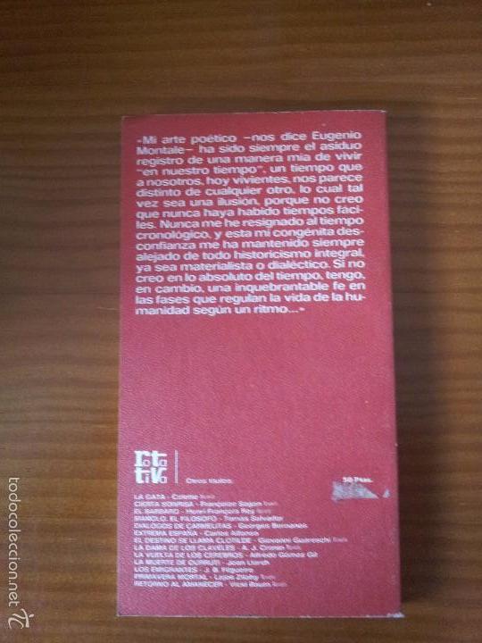 Libros de segunda mano: En nuestro tiempo -- Eugenio Montale - Foto 2