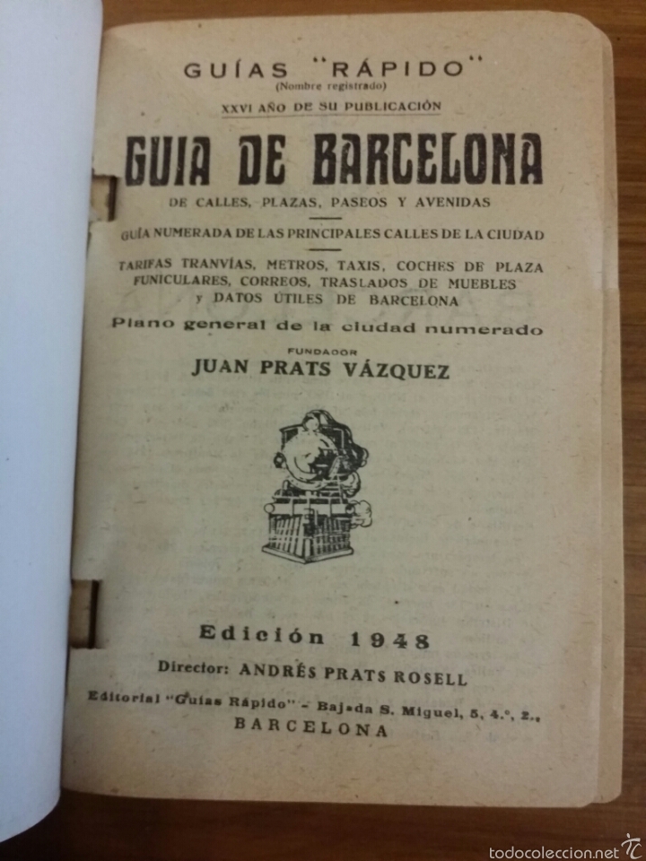 Libros de segunda mano: Guia de Barcelona 1948 gu&iacute;as rapido - Foto 4
